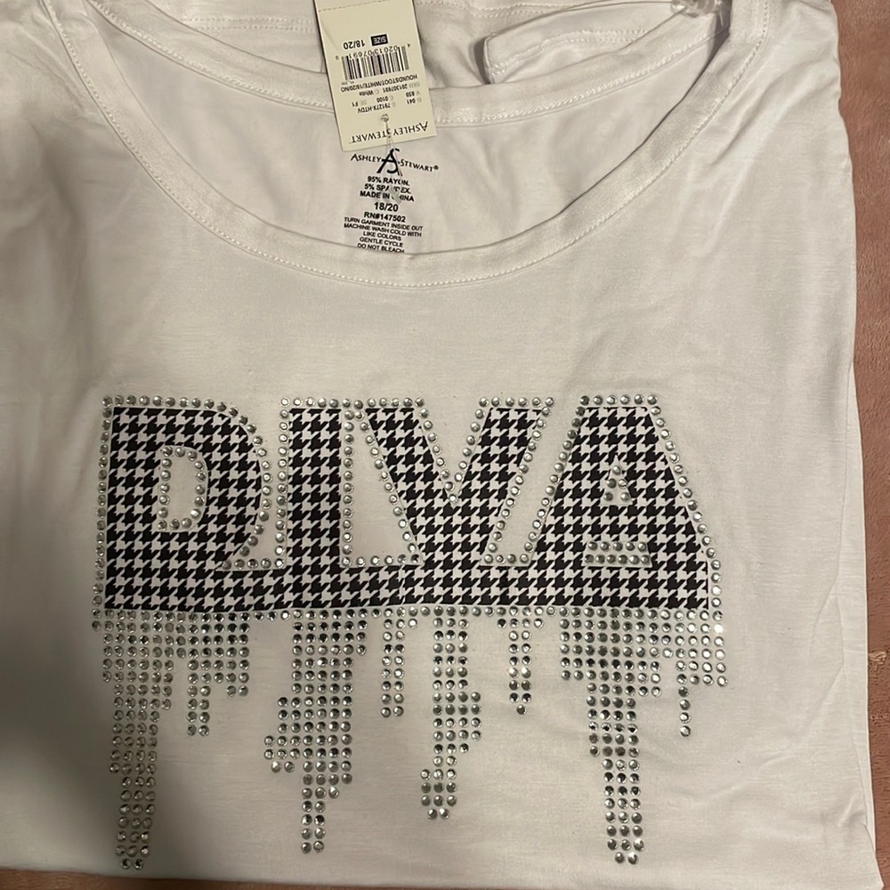White bling Diva tee